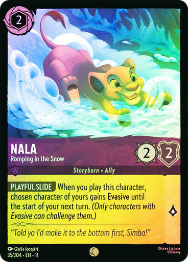 Winterspell - 035/204 - Nala - Romping in the Snow - Foil