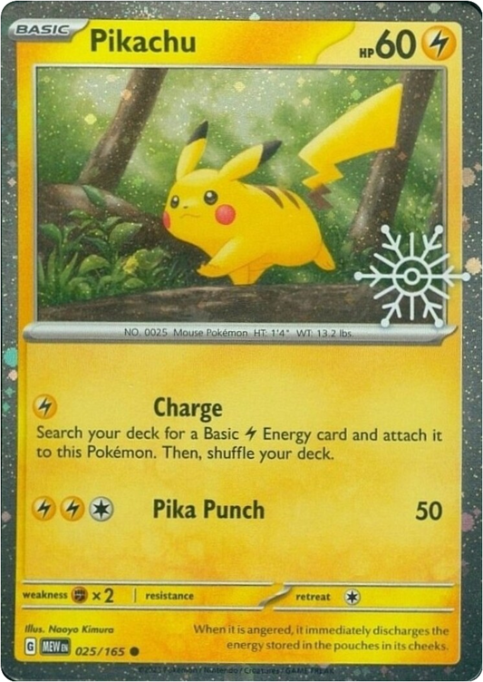 151 - 025/165 - Pikachu (Stamped) (Sealed)