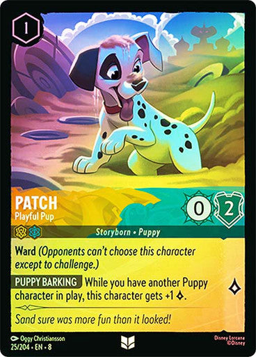 Reign Of Jafar - 025/204 - Patch - Playful Pup - Foil