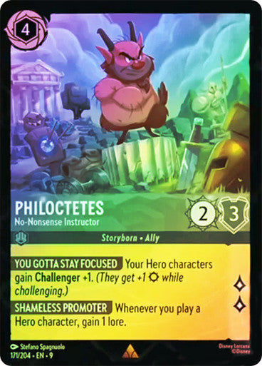 Fabled - 171/204 - Philoctetes - No-Nonsense Instructor - Foil