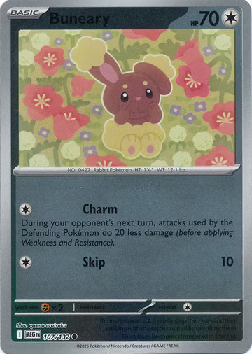 Mega Evolution - 107/132 - Buneary - Reverse Holo