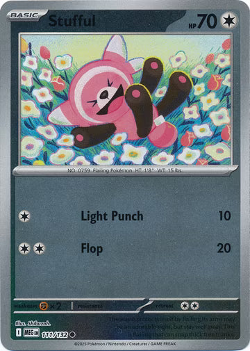 Mega Evolution - 111/132 - Stufful - Reverse Holo