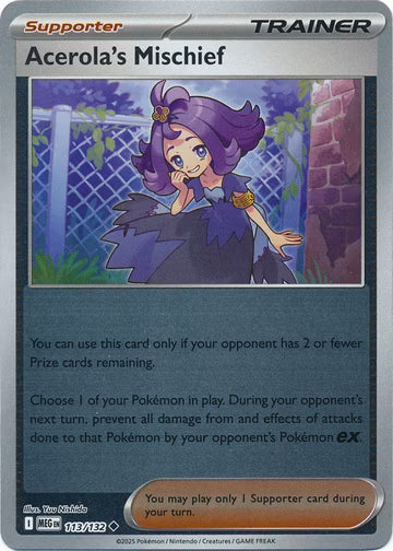 Mega Evolution - 113/132 - Acerola's Mischief - Reverse Holo
