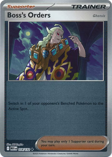 Mega Evolution - 114/132 - Boss's Orders (Ghetsis) - Reverse Holo
