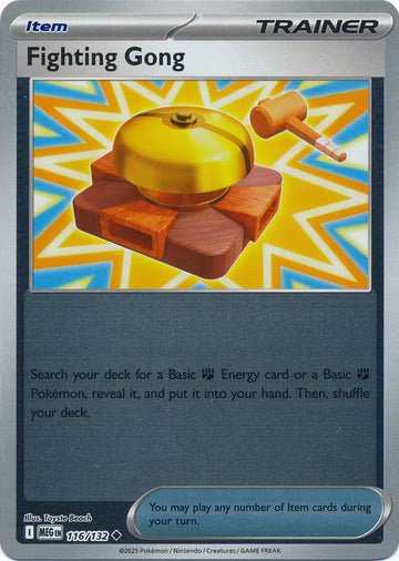 Mega Evolution - 116/132 - Fighting Gong - Reverse Holo