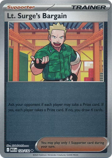 Mega Evolution - 120/132 - Lt. Surge's Bargain - Reverse Holo
