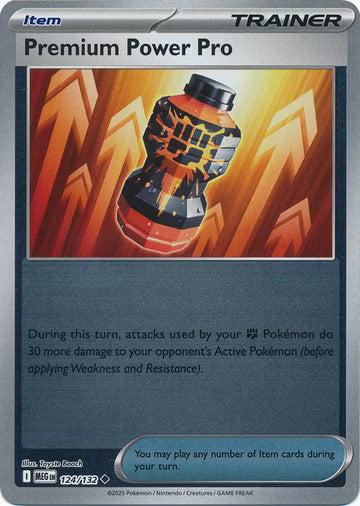Mega Evolution - 124/132 - Premium Power Pro - Reverse Holo