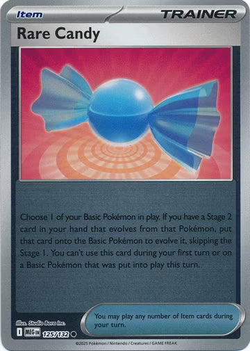 Mega Evolution - 125/132 - Rare Candy - Reverse Holo