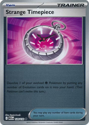 Mega Evolution - 128/132 - Strange Timepiece - Reverse Holo