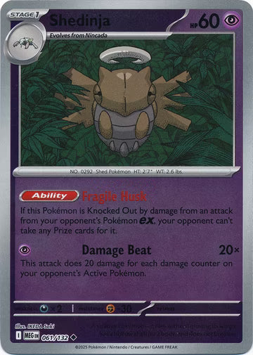 Mega Evolution - 061/132 - Shedinja - Reverse Holo