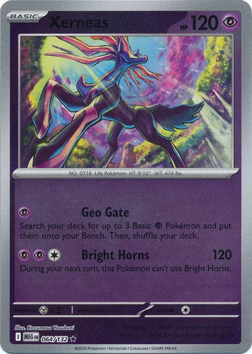 Mega Evolution - 064/132 - Xerneas - Reverse Holo
