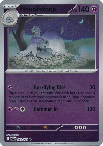Mega Evolution - 066/132 - Houndstone - Reverse Holo