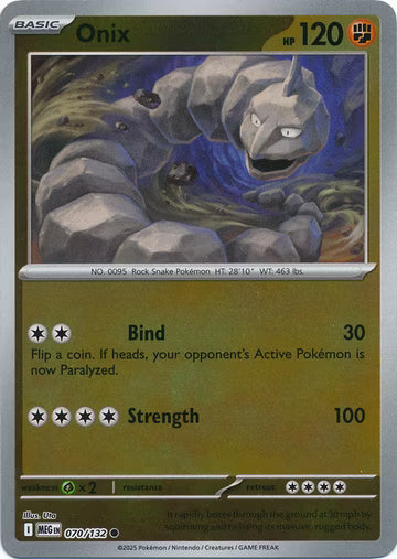 Mega Evolution - 070/132 - Onix - Reverse Holo