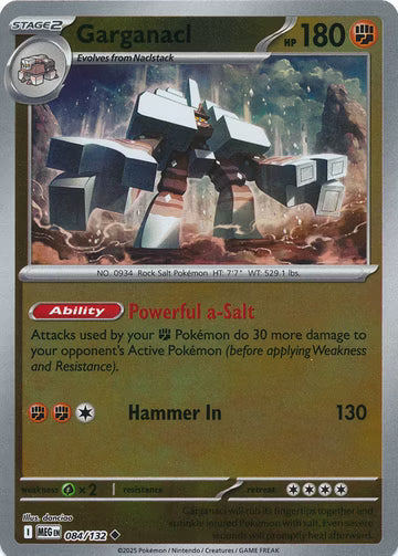 Mega Evolution - 084/132 - Garganacl - Reverse Holo