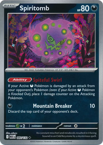 Mega Evolution - 087/132 - Spiritomb - Reverse Holo