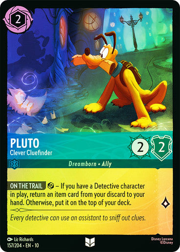 Whispers in the Well - 157/204 - Pluto - Clever Cluefinder - Foil