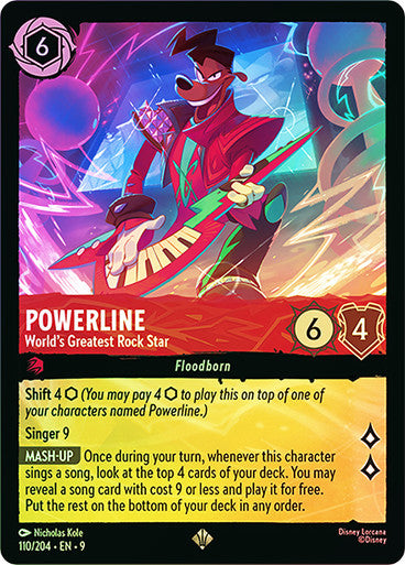 Fabled - 110/204 - Powerline - World's Greatest Rock Star - Foil