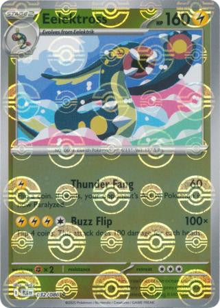 Black Bolt - 032/086 - Eelektross - Poké Ball Reverse Holo