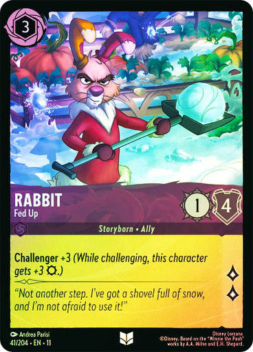 Winterspell - 041/204 - Rabbit - Fed Up - Foil