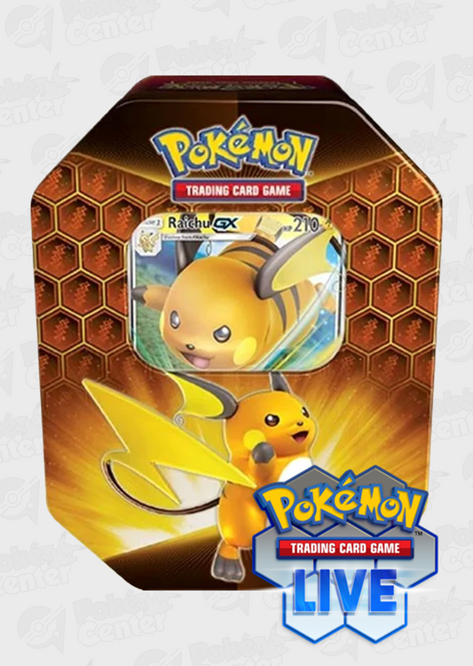 Live Code Card: Hidden Fates Tin: Raichu GX