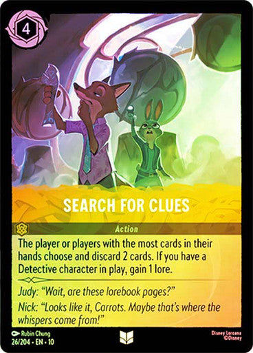 Whispers in the Well - 026/204 - Search for Clues - Foil