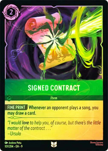 Fabled - 101/204 - Signed Contract - Foil