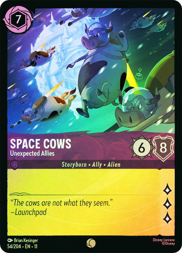 Winterspell - 054/204 - Space Cows - Unexpected Allies - Foil