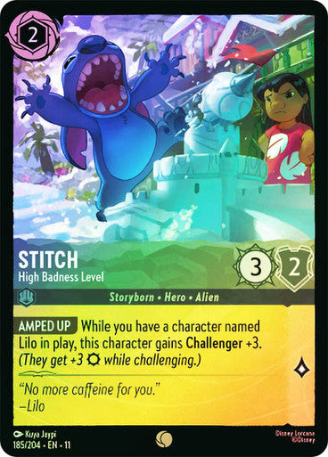 Winterspell - 185/204 - Stitch - High Badness Level - Foil
