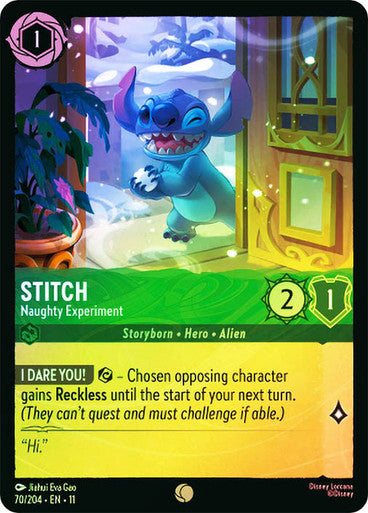 Winterspell - 070/204 - Stitch - Naughty Experiment - Foil