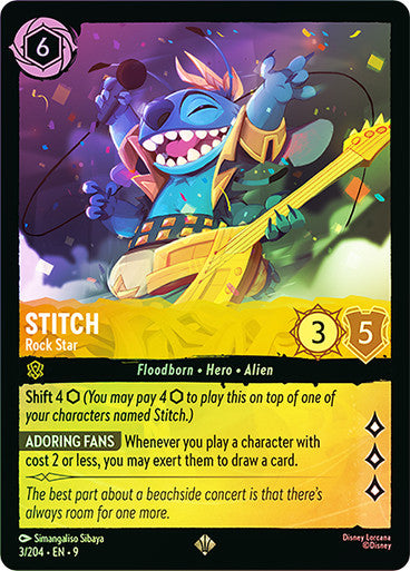 Fabled - 003/204 - Stitch - Rock Star - Foil