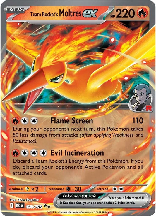 Destined Rivals - 031/182 - Team Rocket’s Moltres ex