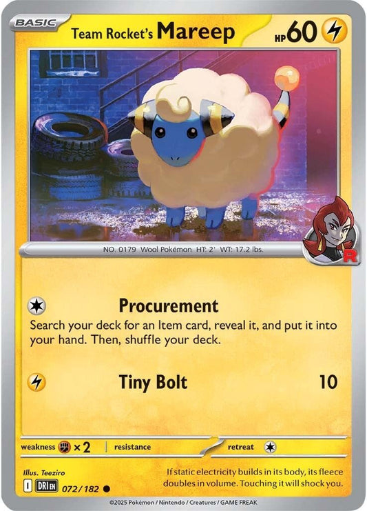Destined Rivals - 072/182 - Team Rocket’s Mareep