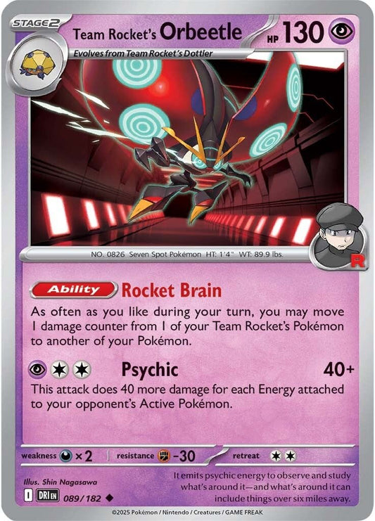 Destined Rivals - 089/182 - Team Rocket’s Orbeetle