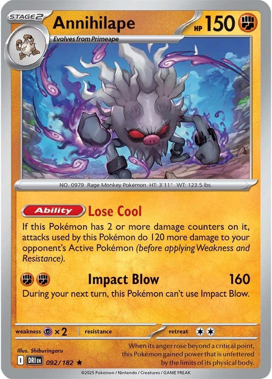 Destined Rivals - 092/182 - Annihilape - Holo