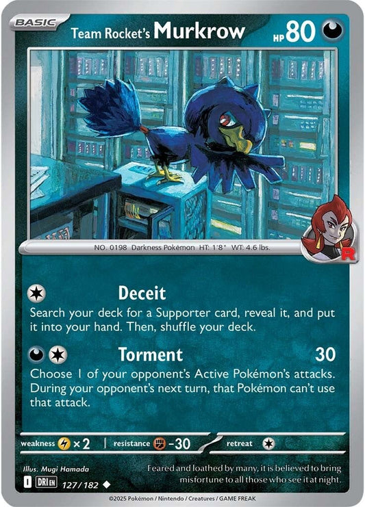Destined Rivals - 127/182 - Team Rocket's Murkrow