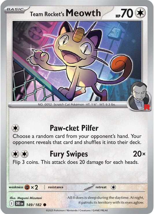 Destined Rivals - 149/182 - Team Rocket’s Meowth