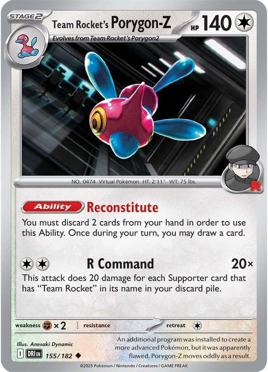 Destined Rivals - 155/182 - Team Rocket’s Porygon-Z