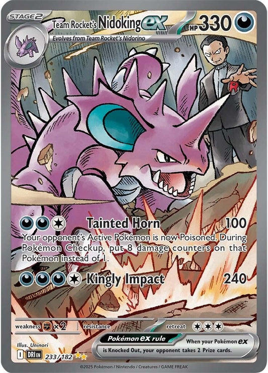 Destined Rivals - 233/182 - Team Rocket's Nidoking ex