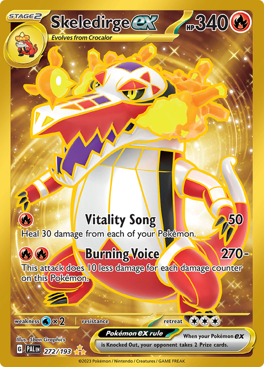 Paldea Evolved - 272/193 - Skeledirge ex (Gold)