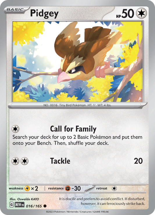 151 - 016/165 - Pidgey