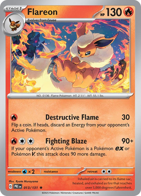 Prismatic Evolutions - 013/131 - Flareon - Holo