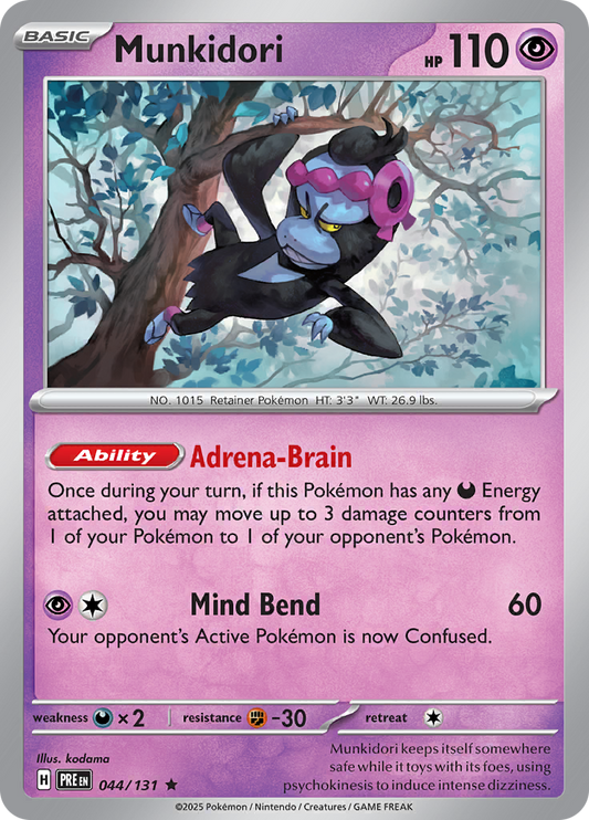Prismatic Evolutions - 044/131 - Munkidori - Holo
