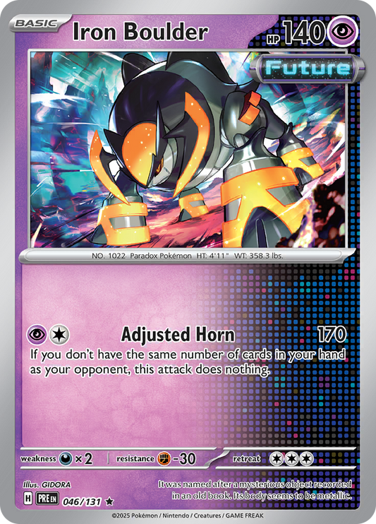 Prismatic Evolutions - 046/131 - Iron Boulder - Holo