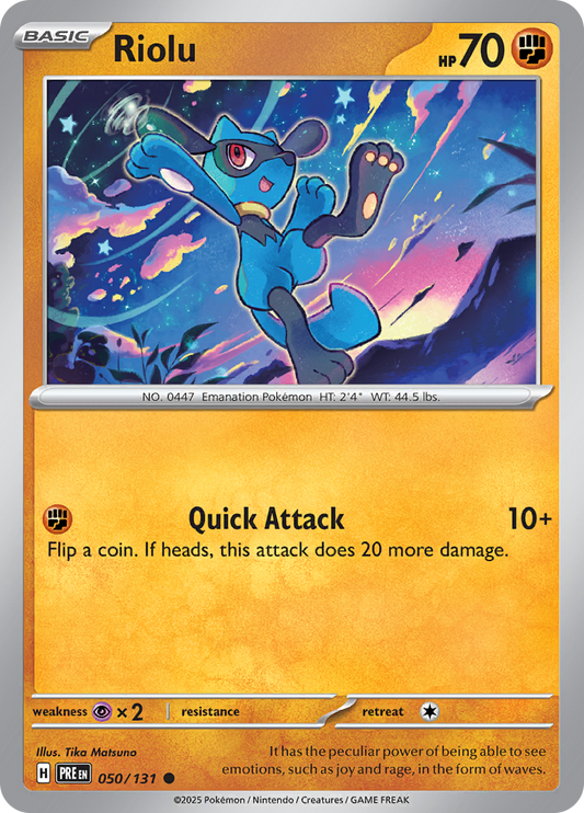 Prismatic Evolutions - 050/131 - Riolu