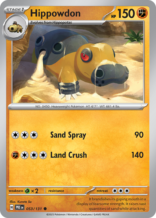 Prismatic Evolutions - 053/131 - Hippowdon