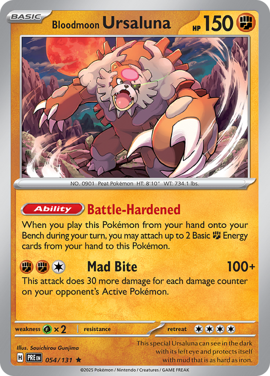Prismatic Evolutions - 054/131 - Bloodmoon Ursaluna - Holo