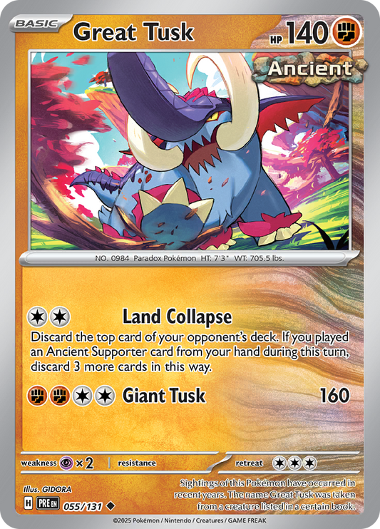 Prismatic Evolutions - 055/131 - Great Tusk