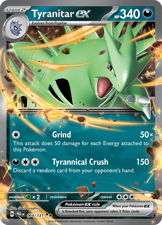 Prismatic Evolutions - 064/131 - Tyranitar ex