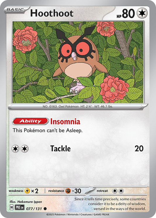 Prismatic Evolutions - 077/131 - Hoothoot
