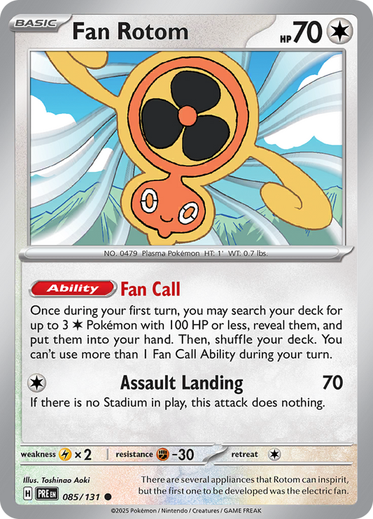 Prismatic Evolutions - 085/131 - Fan Rotom